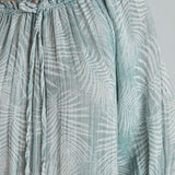 Begonville Elbise Gisele Oversize Uzun Elbise - Yeşil
